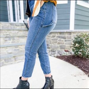 Judy Blue Slim Fit Carpenter Skinny Jeans Size 24W 90s High Rise Blue Denim